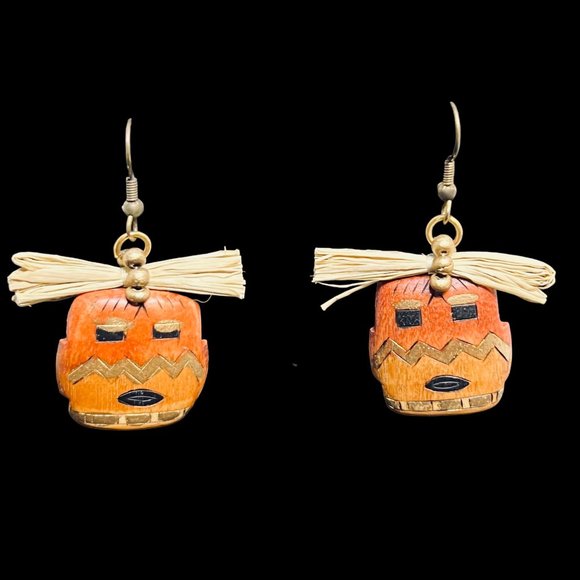 Lot of 6 Fall Colored & Gold Tone Pierced Earrings (4840) - Picture 7 of 9